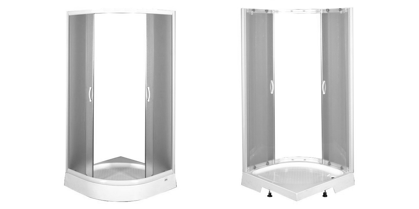 Душевой уголок Aquanet AQ7 80x80, узорчатое стекло 181643 - Вид №1