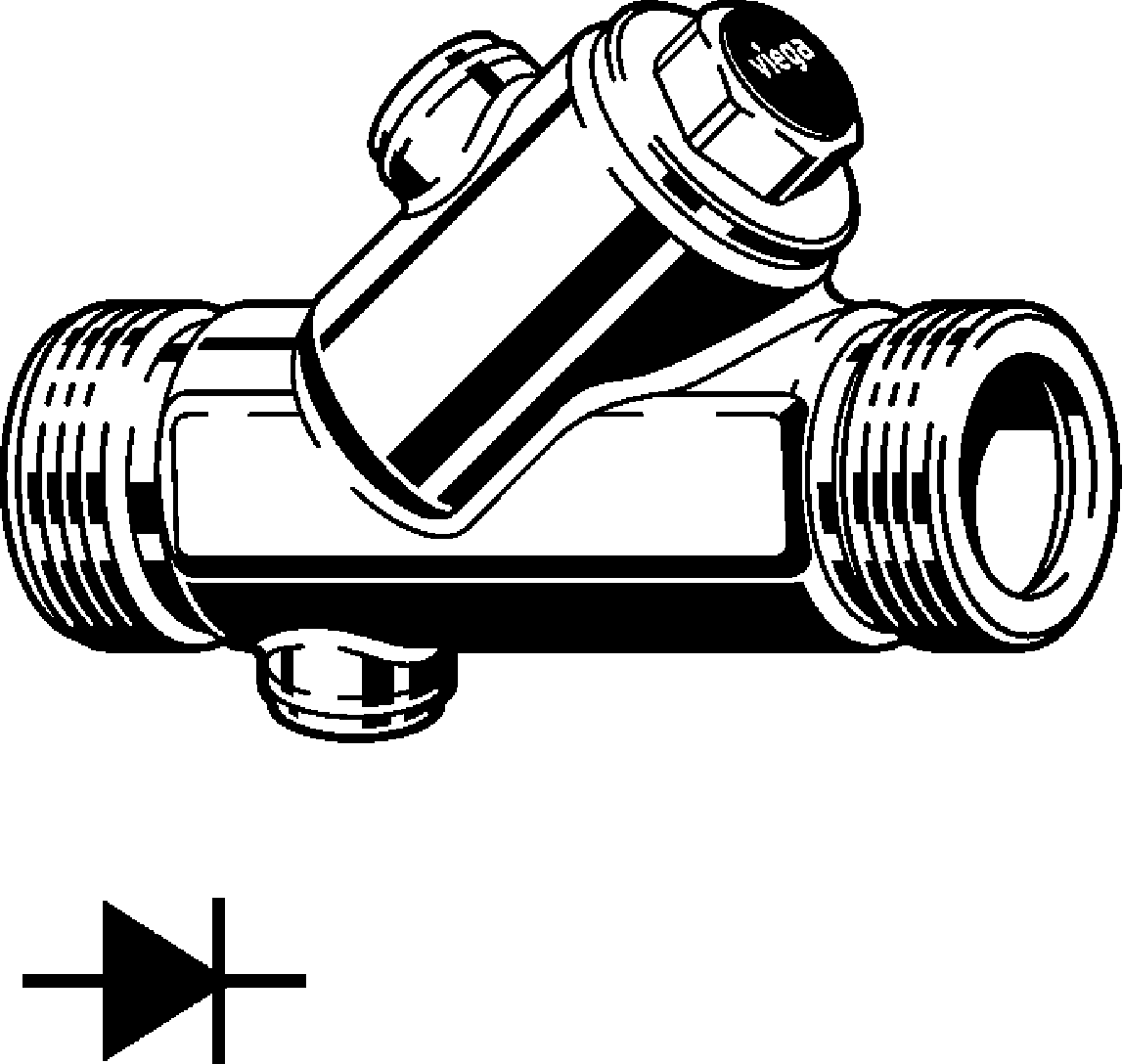 Viega Обратный клапан Easytop 2239.3 (757595) 757 595 - Вид №1