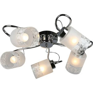 Потолочная люстра Omnilux Mandorleto OML-54407-05 OMNILUX MANDORLETO 184209 Белый