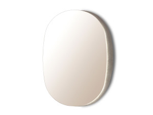 Овальное настенное зеркало со встроенным освещением