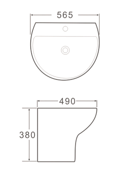 Напольные раковины SL-4020 SANTILINE  - Вид №1
