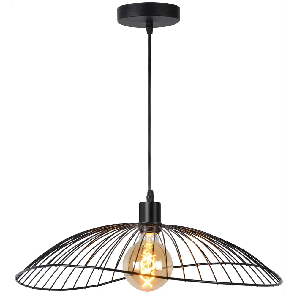 Светильник подвесной Toplight Agnes, 1 лампа, 4 м², с диммером, цвет чёрный STLM-2126032