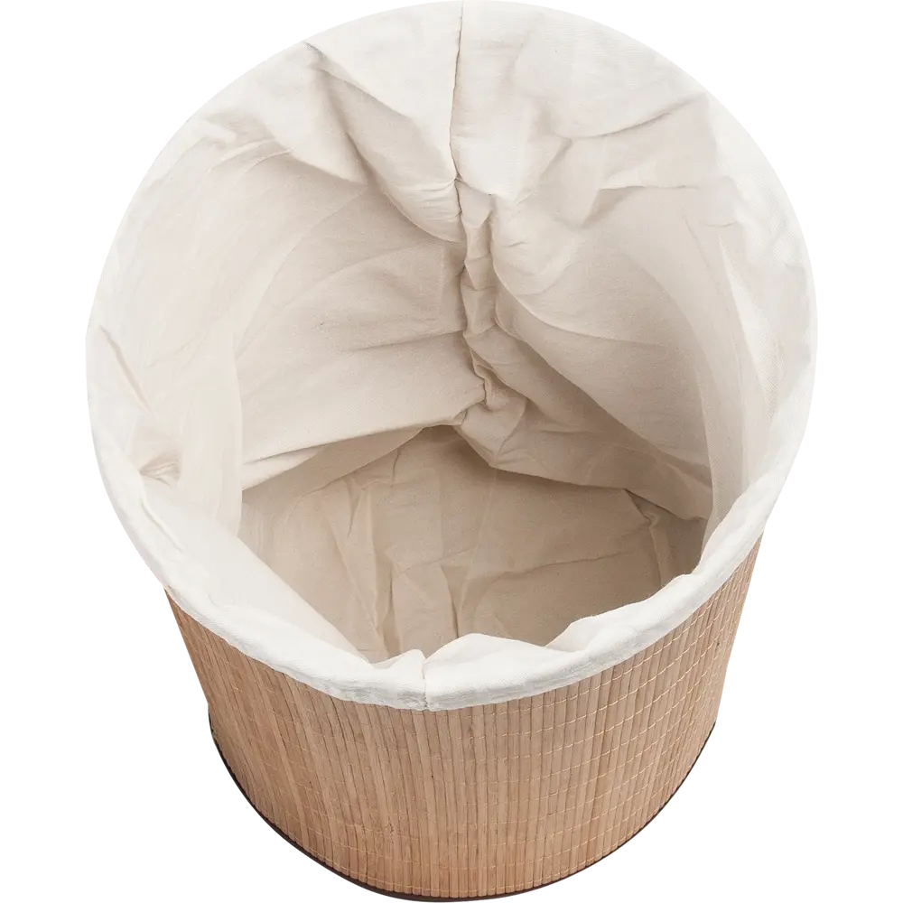 Корзина для белья складная круглая, 40 л, бамбук STORIDEA Без серии STLM-2100434 - Вид №2
