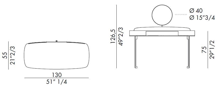 Туалетный столик из шпона EFORMA Lyra ARCH-00117640 - Вид №3