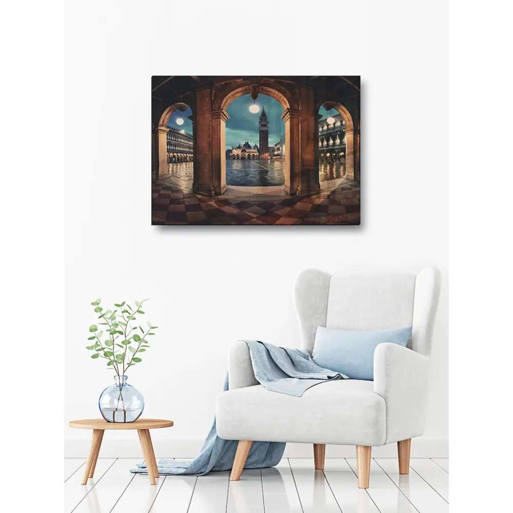 Картина на стекле Сан-Марко ночью 50х70 см POSTERMARKET STLM-2105070 - Вид №4
