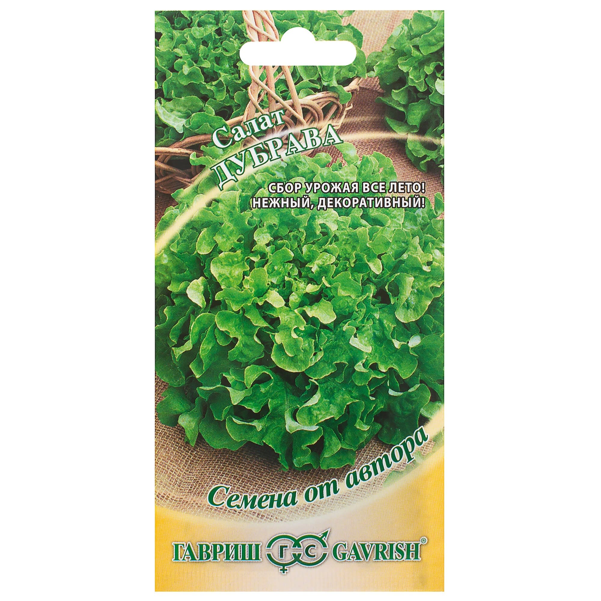 81933329 Семена Салат листовой/маслянистый «Дубрава» 1 г Santreyd 