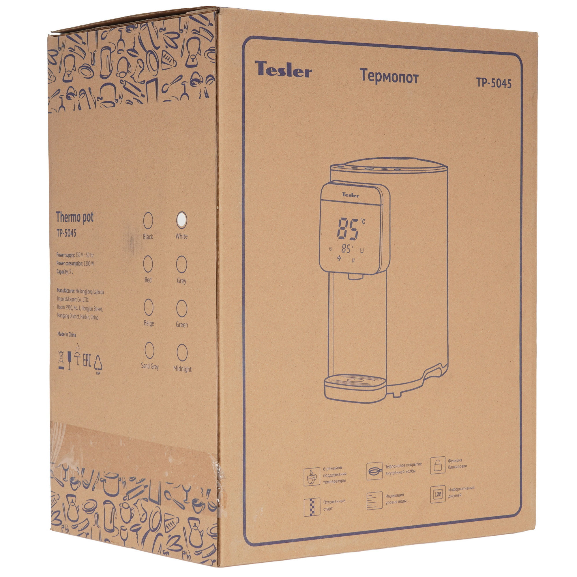 9057413 Термопот Tesler TP-5045 белый STDN-0060504 - Вид №8