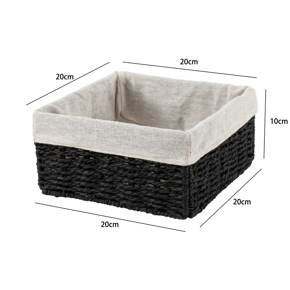 Корзина графит 10x20x20 см бум Konsensa 89453514 STLM-2036529 