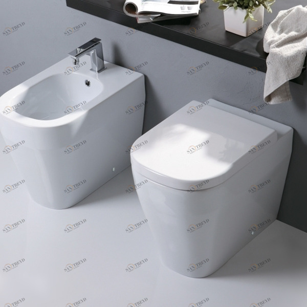 03TE Приставной унитаз напольный Белый Olympia Ceramica TUTTO EVO Италия