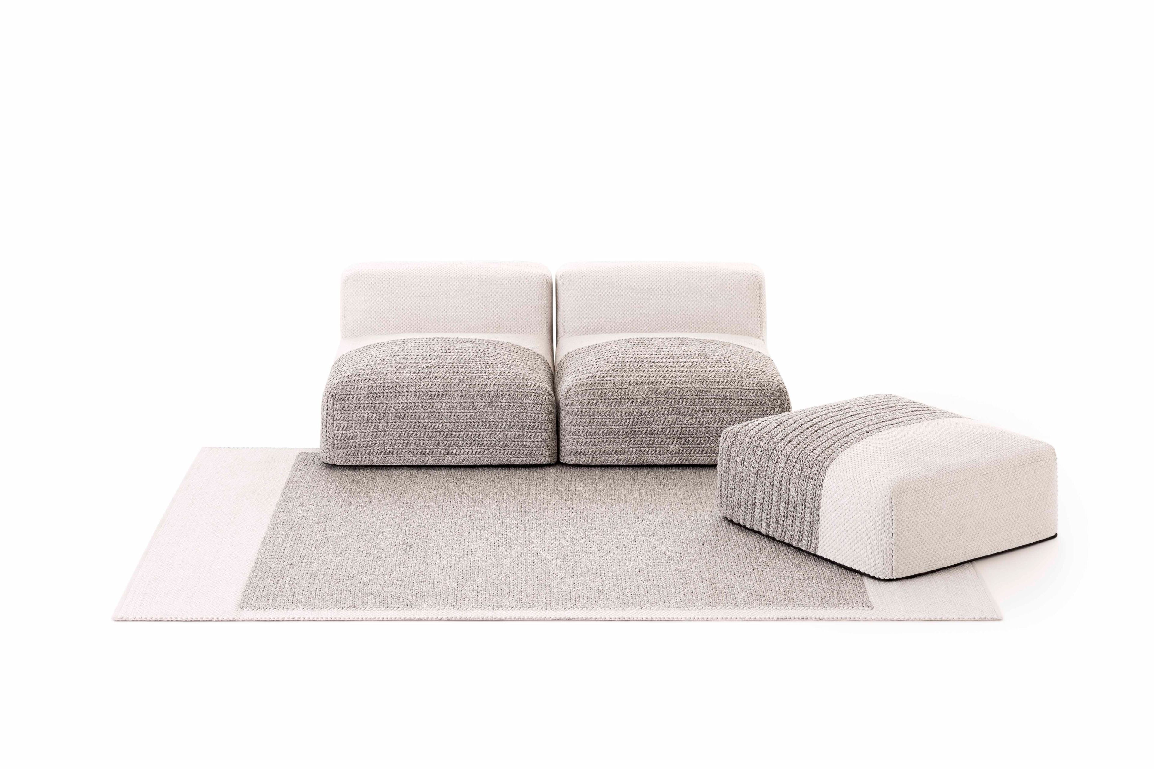 Переработанный ПЭТ квадратный садовый пуфик GAN Mangas Outdoor ARCH-00036754 - Вид №8