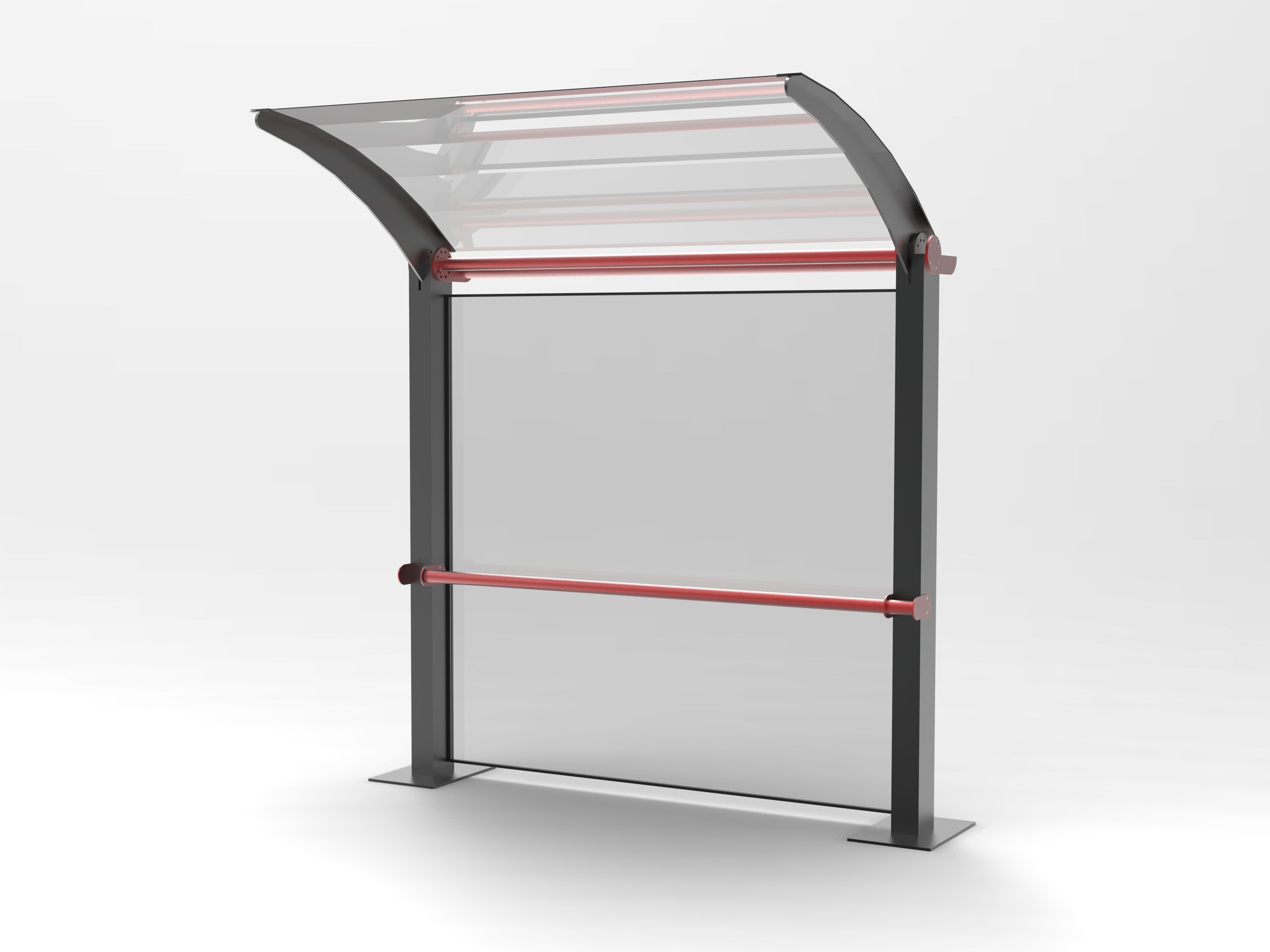 Плексиглас навес для автобусной остановки Viscio Urban Design TOM ARCH-00009618