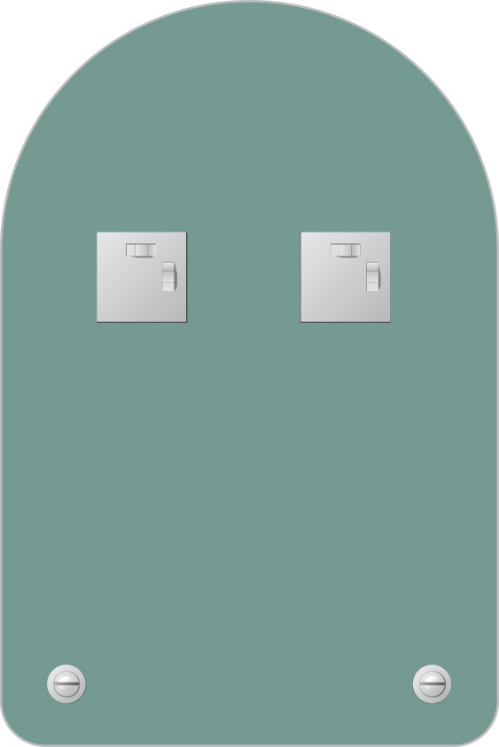 BY 0508 Зеркало с полочкой 40 cm EVOFORM Optima - Вид №2