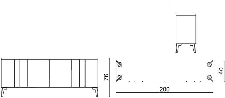 HUGUES CHEVALIER Комод деревянный с распашными дверцами Saint-germain sun-id-1496070 - Вид №1