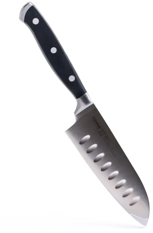 91384575 Нож сантоку Fissman Koch 2385 лезвие 13 см цвет черный STLM-0865718