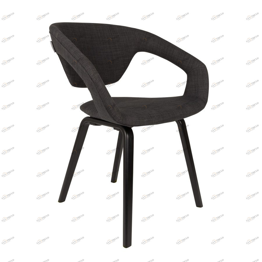 Кресло Flexback темно-серое с черным основанием Zuiver 1200098