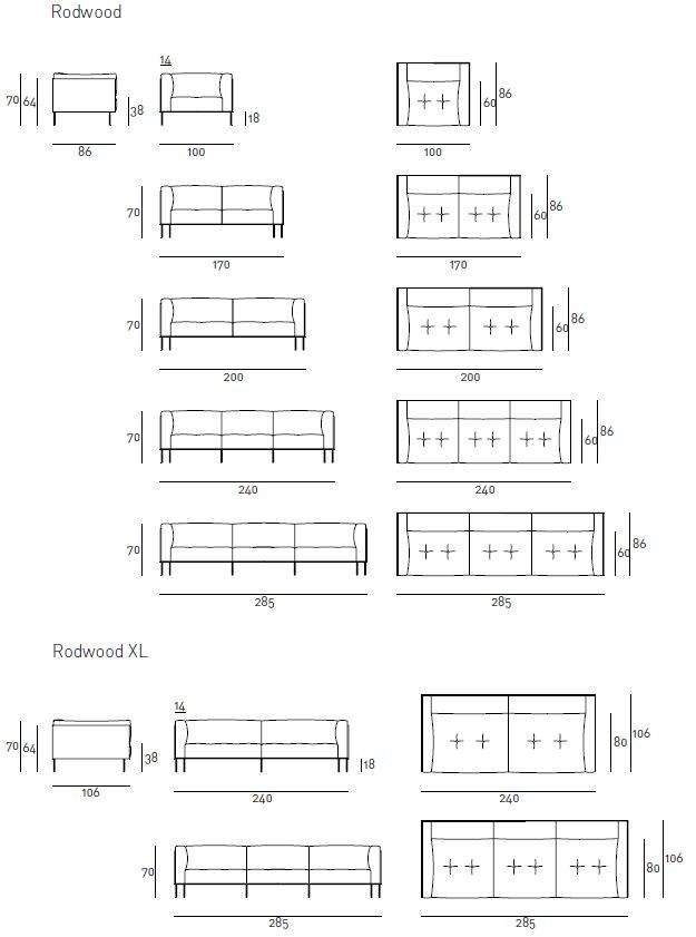 Living Divani Модульный тканевый диван Rodwood sun-id-1414684 - Вид №3