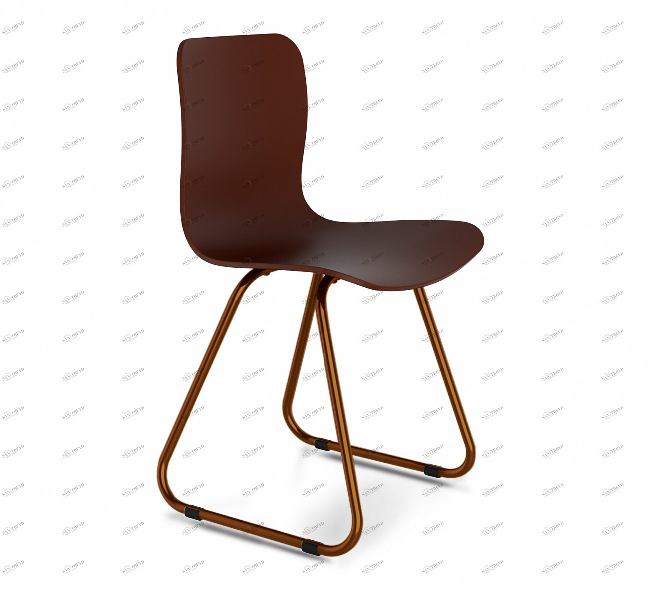 Стул DSR Коричневый S41 SHEFFILTON ДИЗАЙНЕРСКИЕ, DSR 015595 Коричневый 
