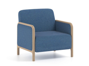 Тканевое кресло с подлокотниками