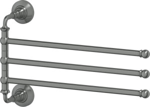 STI 411 Держатель полотенец поворотный тройной 35 cm 3SC STILMAR ANTIQUE SILVER