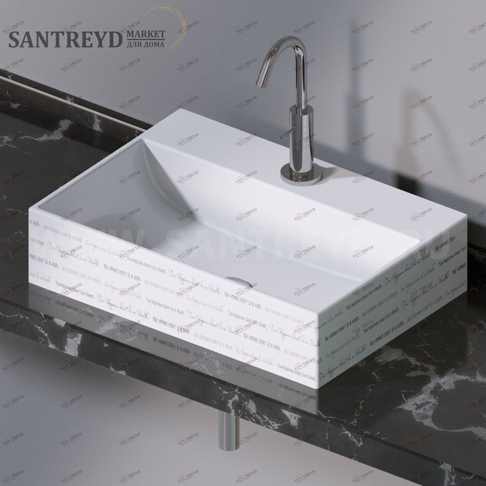 L240420P Накладная раковина на столешницу  прямоугольная A. e T. Italia THIN AeT ITALIA