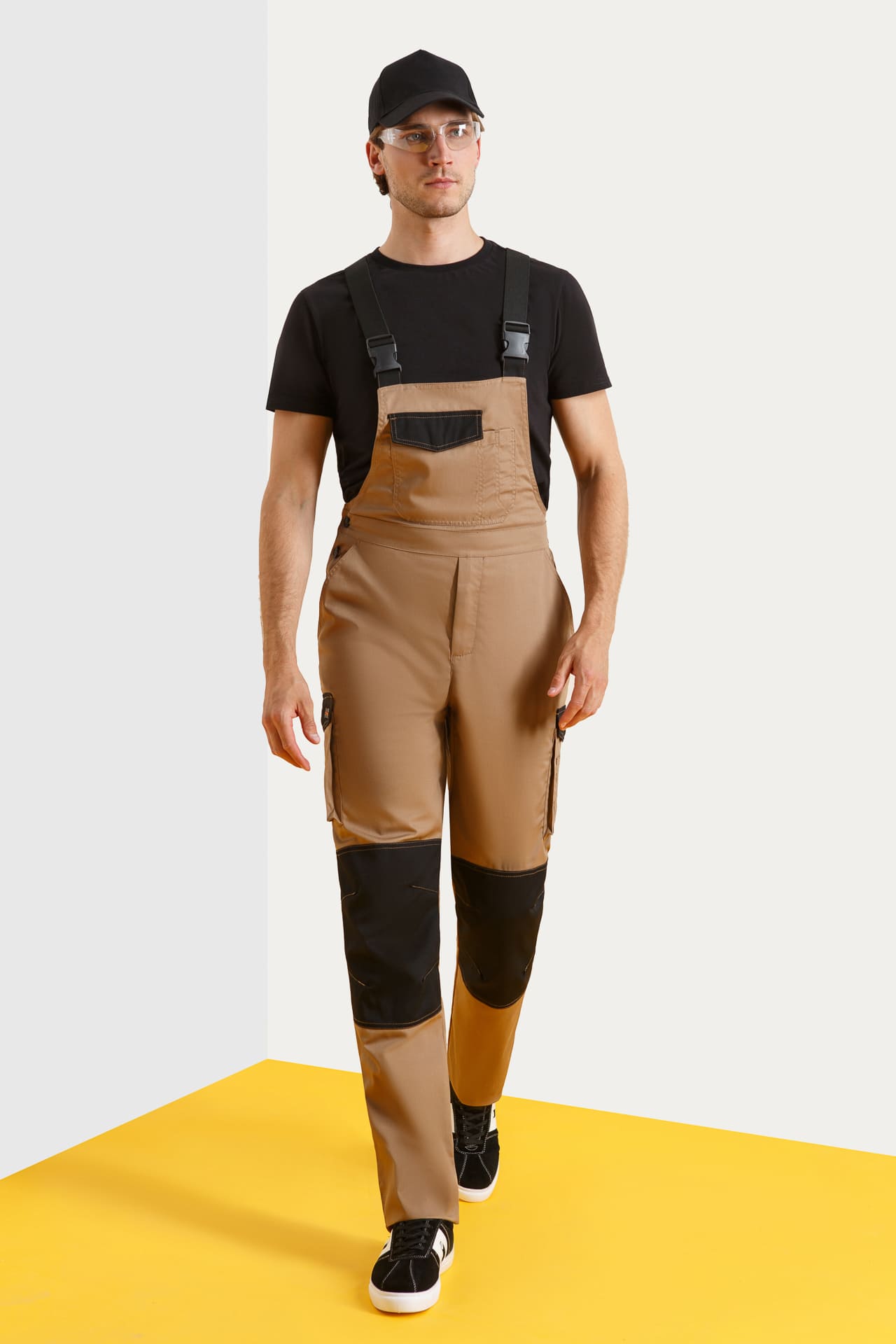 64635 Костюм  NEW 2 бежевый с черным STATUS  Летняя спецодежда  размер 60-62/170-176  - Вид №8