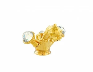 039205.E00.50 Смеситель для раковины на одно отверстие с кристаллами сваровски Яркий хром