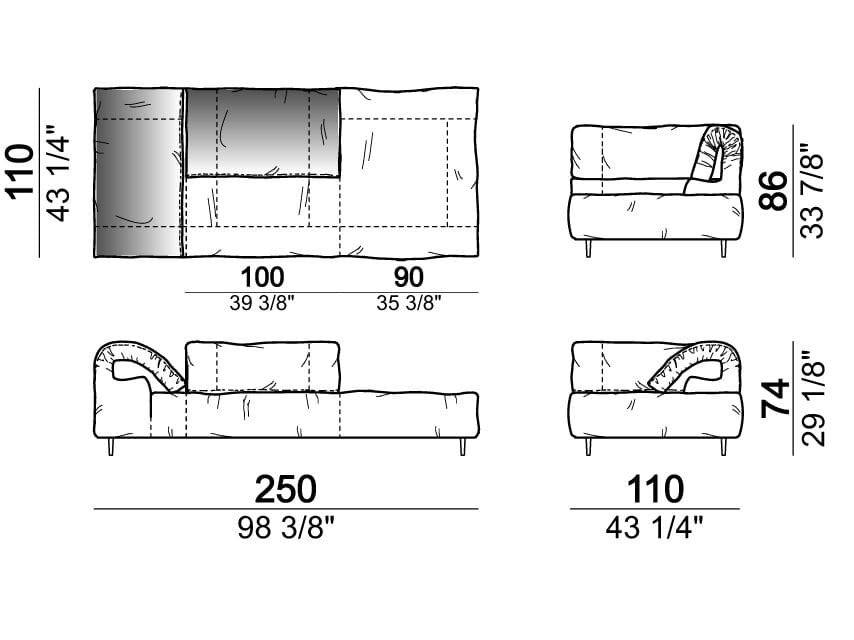 Секционный кожаный диван Arketipo CRAZY DIAMOND ARCH-00133462 - Вид №28