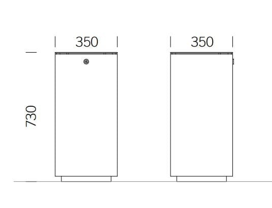 Держатель для мусора из нержавеющей стали с пепельницей BENKERT BANKE мусорное ведро ARCH-00134133 - Вид №2