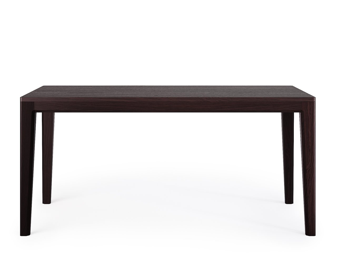 Обеденный стол прямоугольный дуб венге 160 см Mavis THE IDEA  210056 Венге;черный  - Вид №1