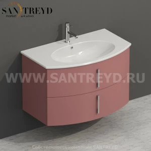 MDMC80Y143 Тумба с двумя ящиками 78 см розовая Globo 4ALL Италия