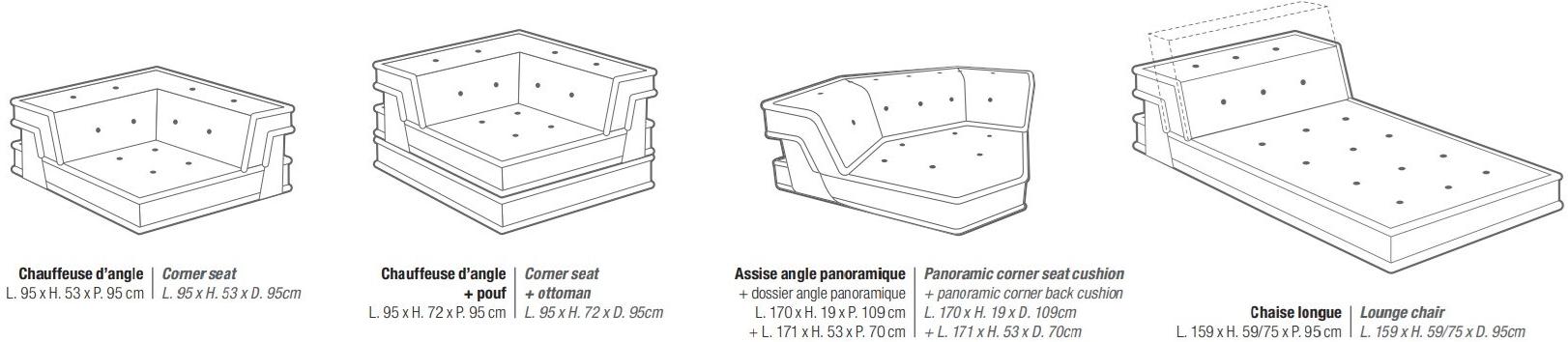 Roche Bobois Модульный диван из ткани Mah jong sun-id-1390895 - Вид №4