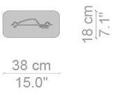 Cassina Прямоугольный поднос из фарфора Gnr collection chandigarh Gnr 31 - Вид №4