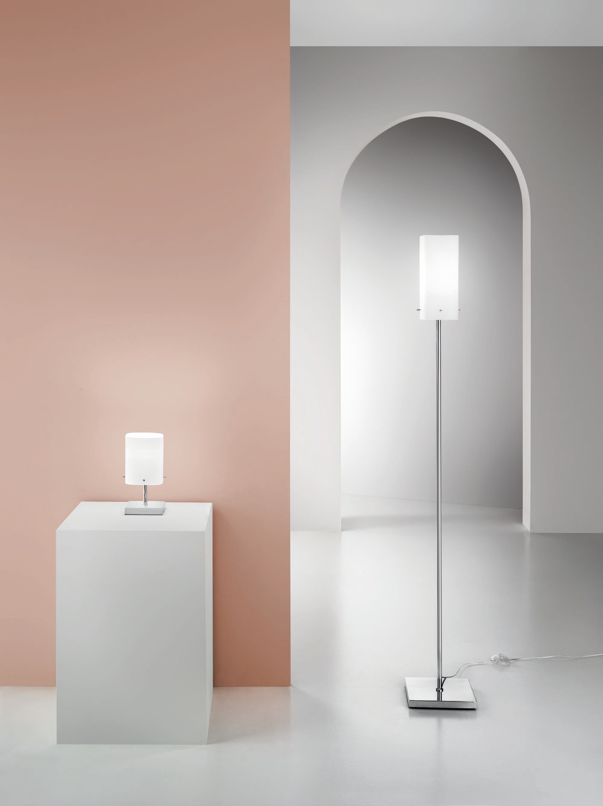 Торшер из опалового стекла и металла Fan Europe Lighting окружающий свет дизайн ARCH-00132601 - Вид №1