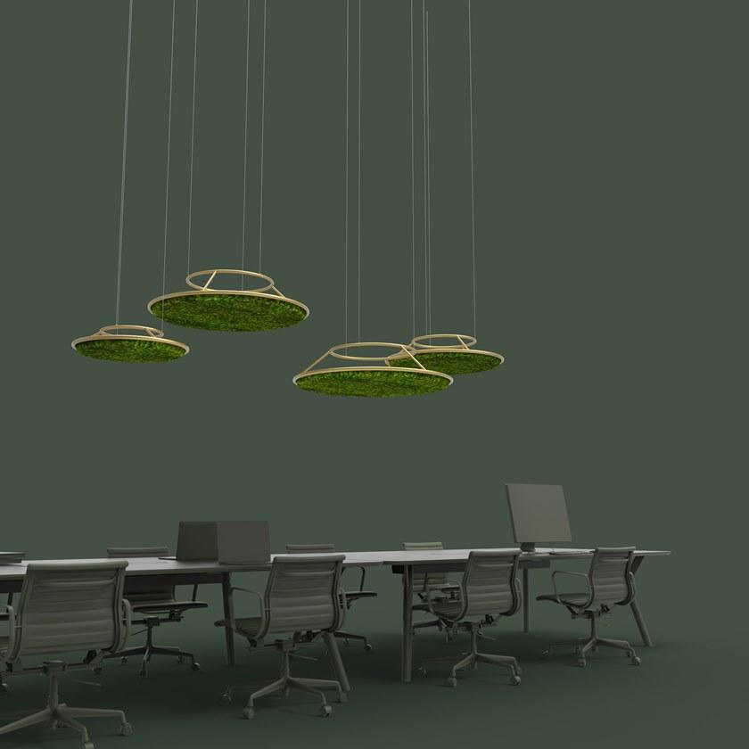 GREEN MOOD Подвесная акустическая панель для стабилизированных растений G-line sun-id-1476215 - Вид №2