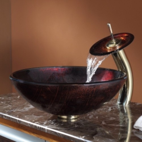 C-GV682-12mm-KGW1700 Накладная раковина на столешницу  прямоугольная Krausru  - Вид №2