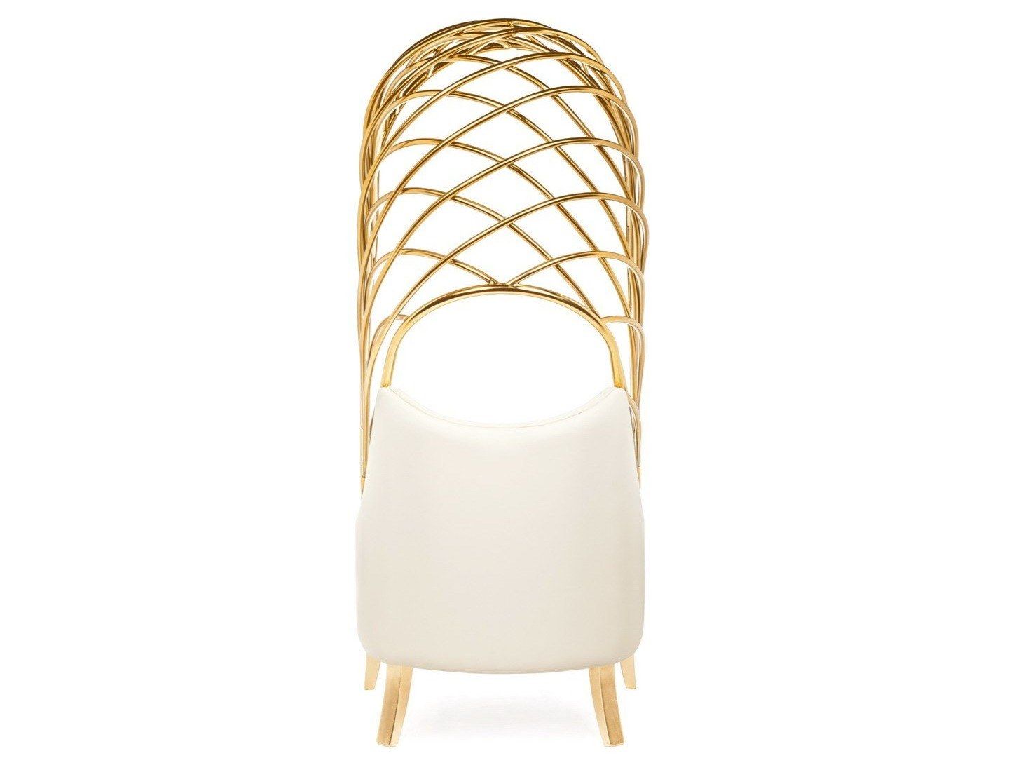 Кожаное кресло с высокой спинкой Munna Dress Me ARCH-00122663 - Вид №4