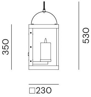 Il Fanale Бра для улицы утюг Lanterne 265.03.ff - Вид №1