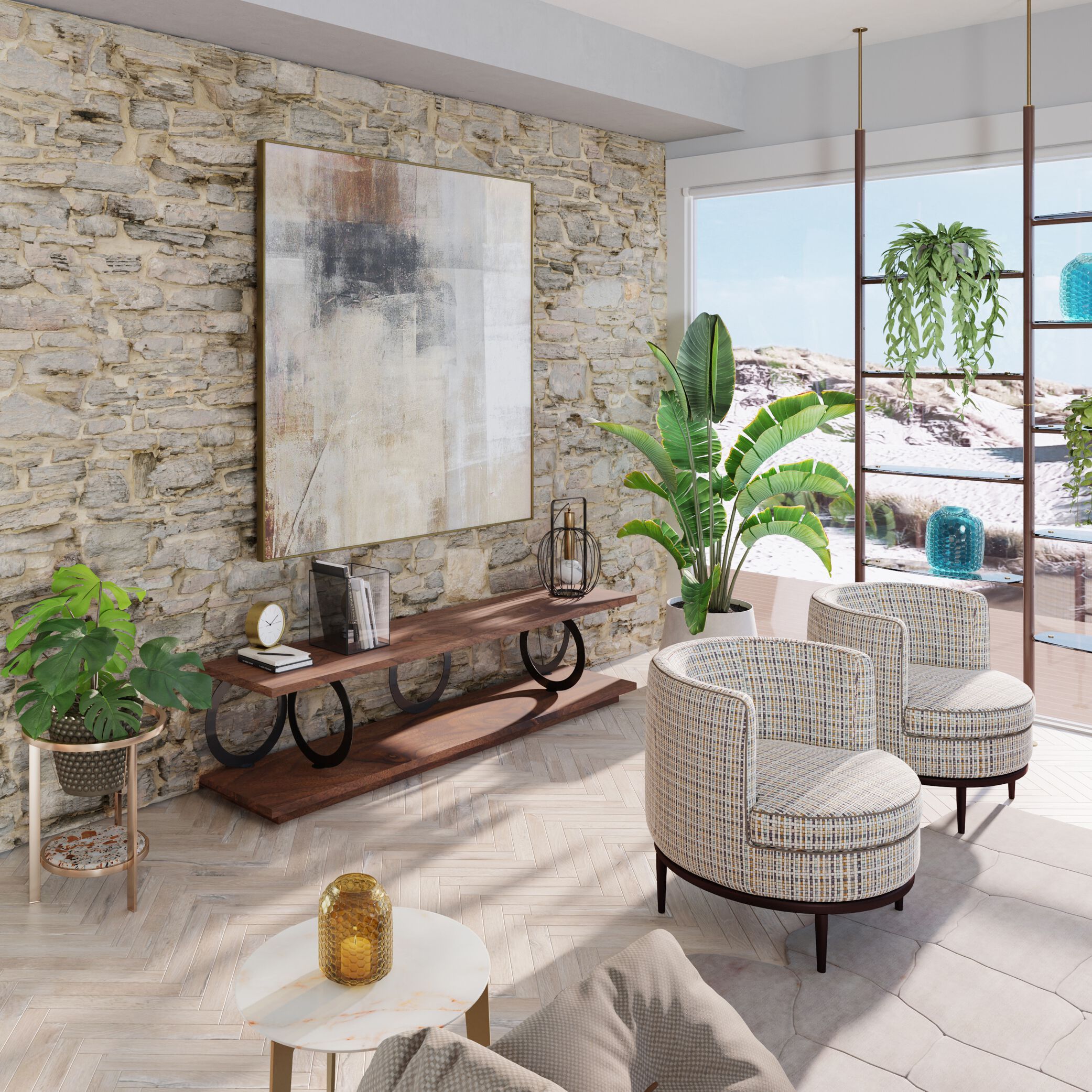 Тканевое кресло с подлокотниками Borzalino CAMY ARCH-00142015 - Вид №10