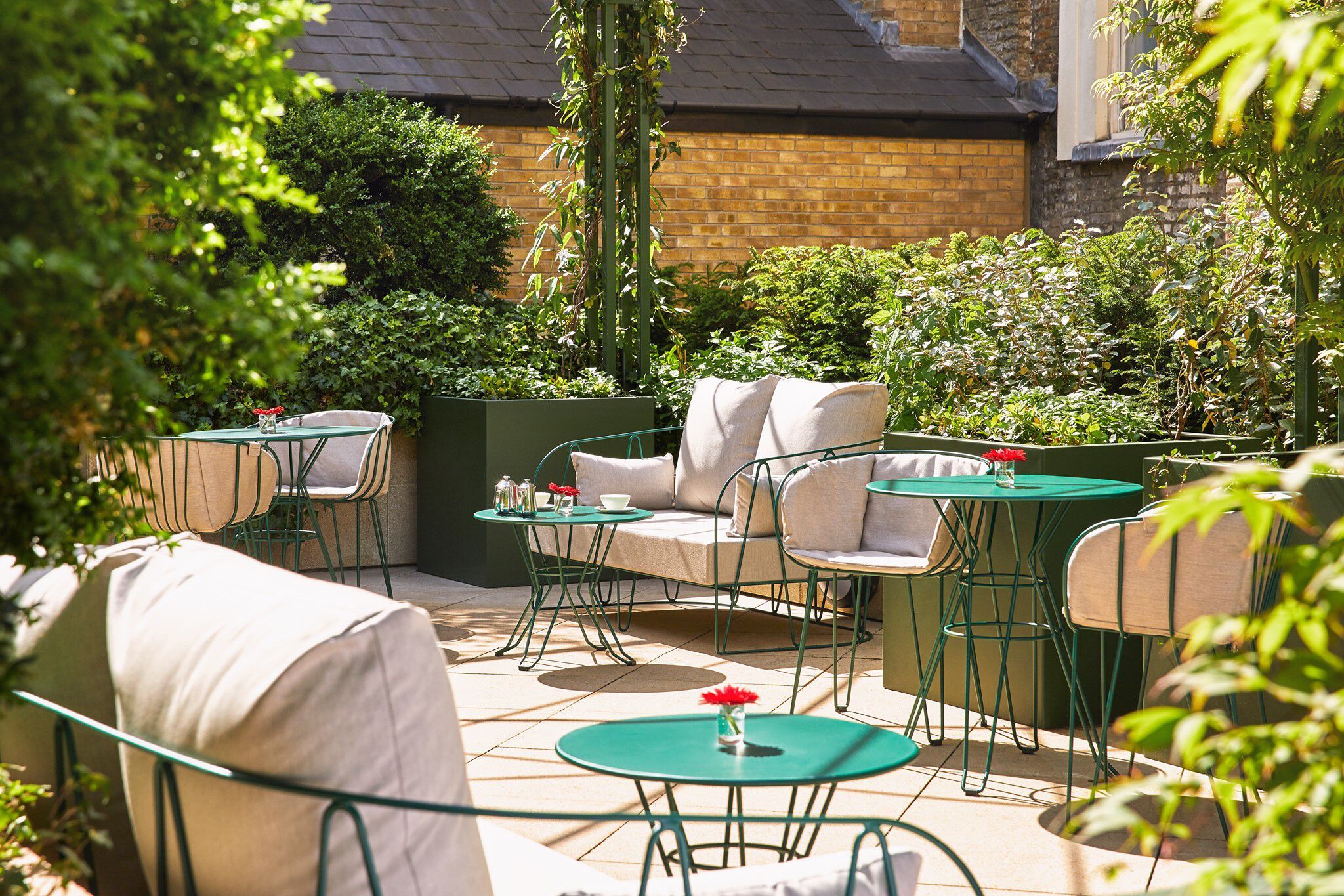 2-местный оцинкованный стальной садовый диван iSimar Lagarto ARCH-00148481 - Вид №2