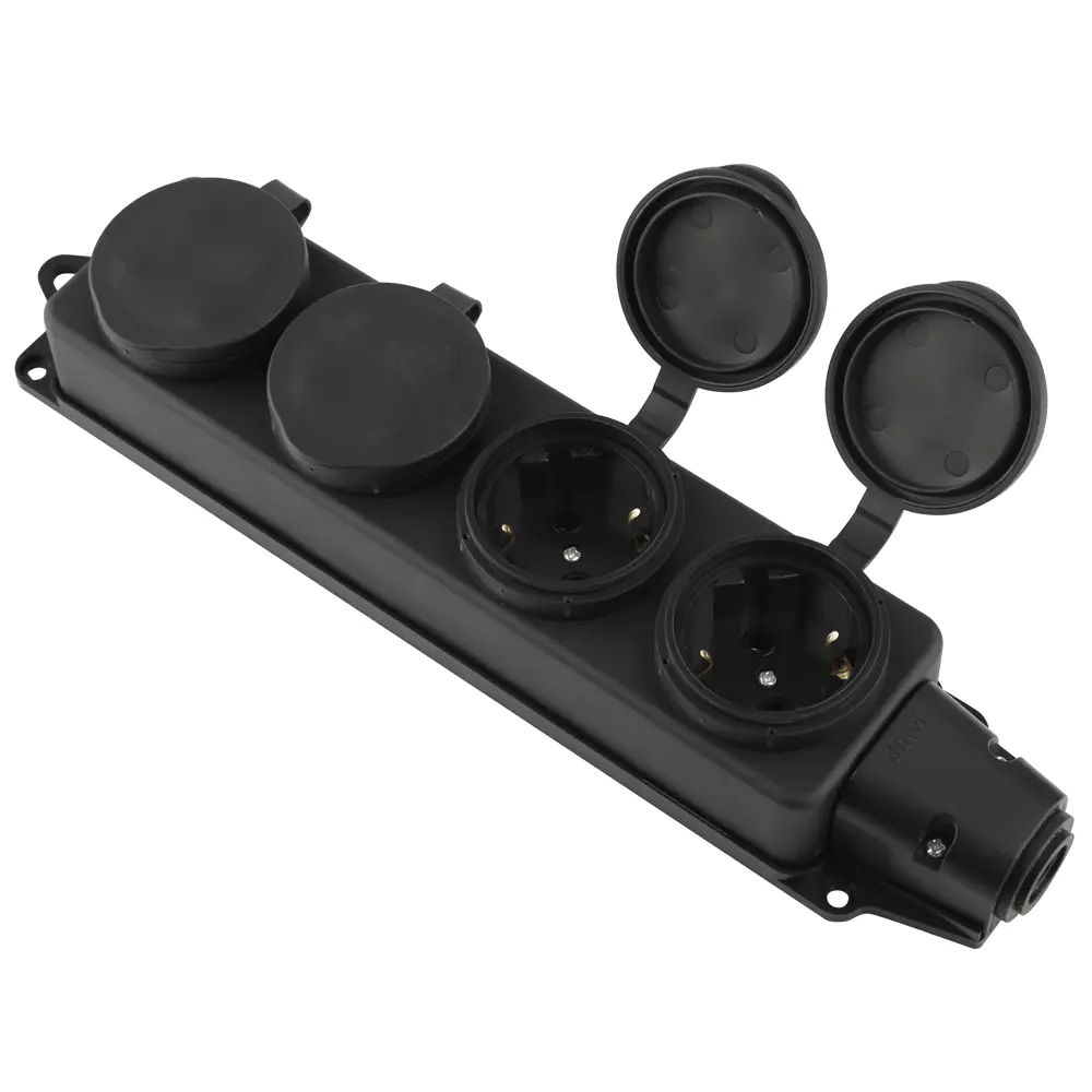 Каучуковая колодка Duwi на 4 розетки с защитой IP44 86245672 STLM-1437588 - Вид №1