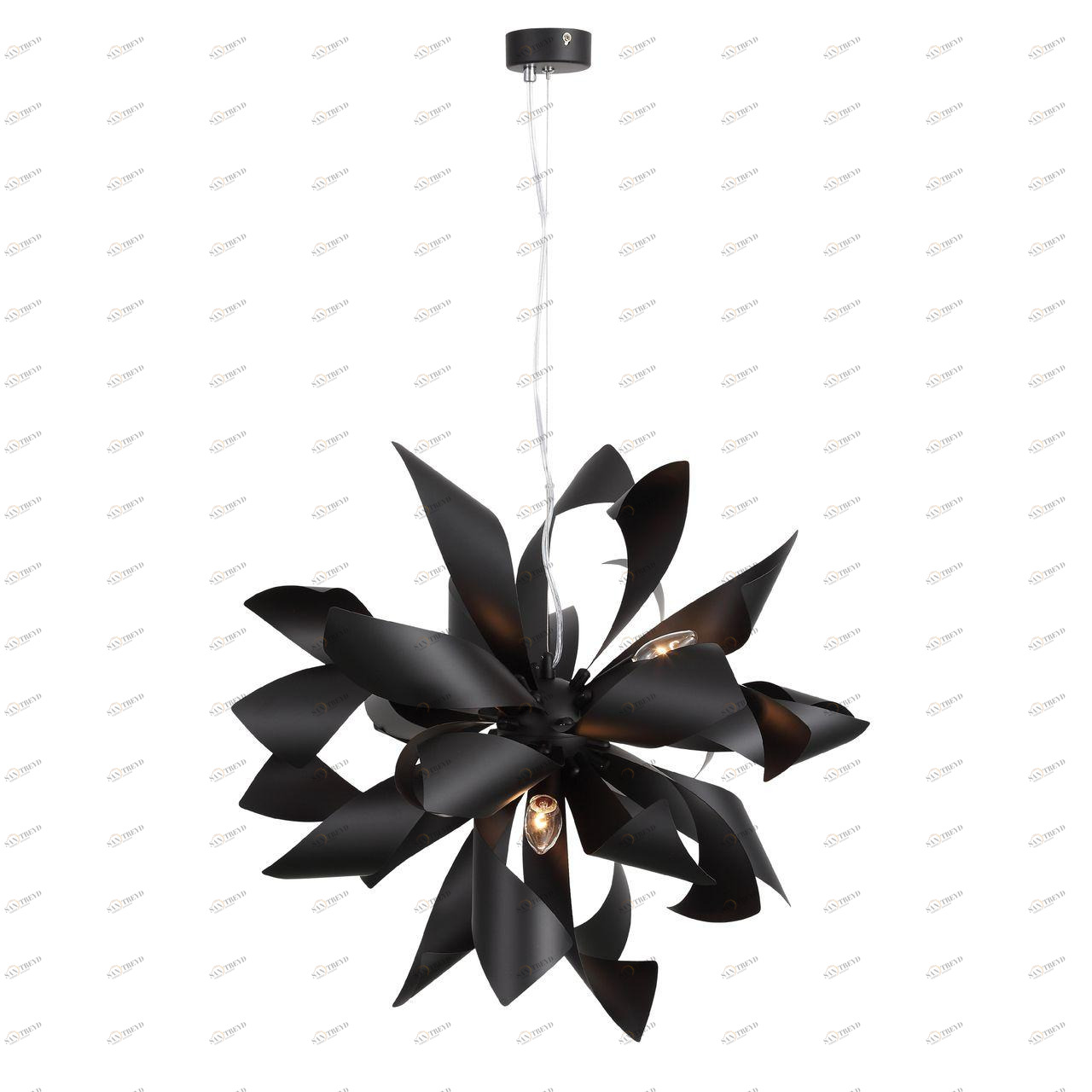 Дизайнерская подвесная люстра ST Luce Spiraglio SL453.403.06 черная ST LUCE ДИЗАЙНЕРСКИЕ 108704 Черный 