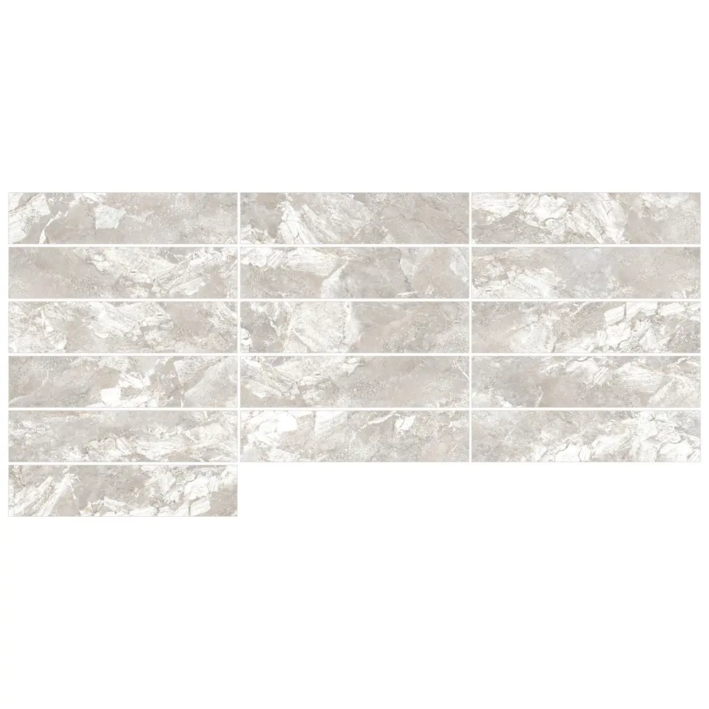 Глазурованный керамогранит Alma Ceramica Landstone 40 20x90 см 1.62 м² матовый цвет бежевый STLM-2055451 - Вид №2