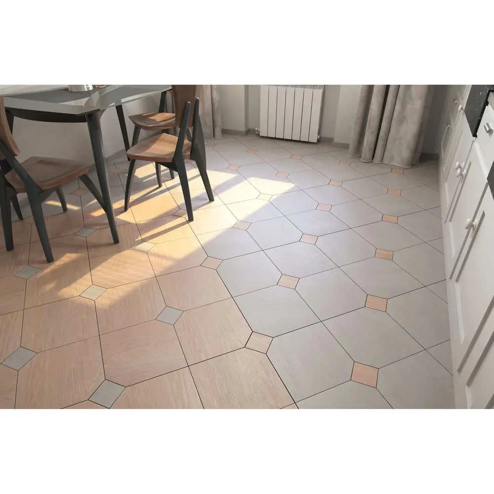 Вставка «Каштан» 10х10 см цвет светлый 18418413 STLM-2031170 Kerama Marazzi  - Вид №3