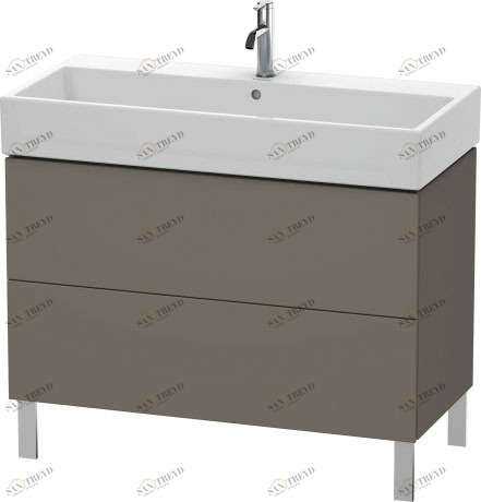 LC677809090 L-Cube Тумбочка напольная Фланелево-серый шелковисто-матовый лак Duravit