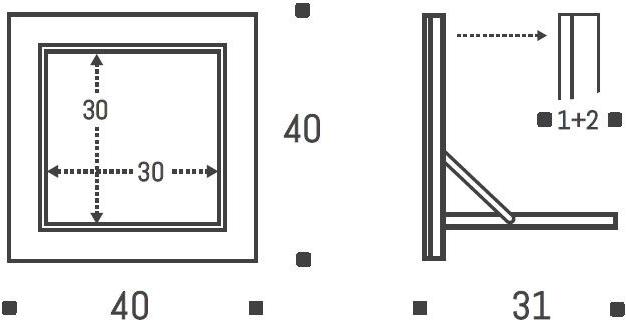 AMBIVALENZ Настенное зеркало для ванной Fläpps vanity mirror Fl120003 - Вид №1