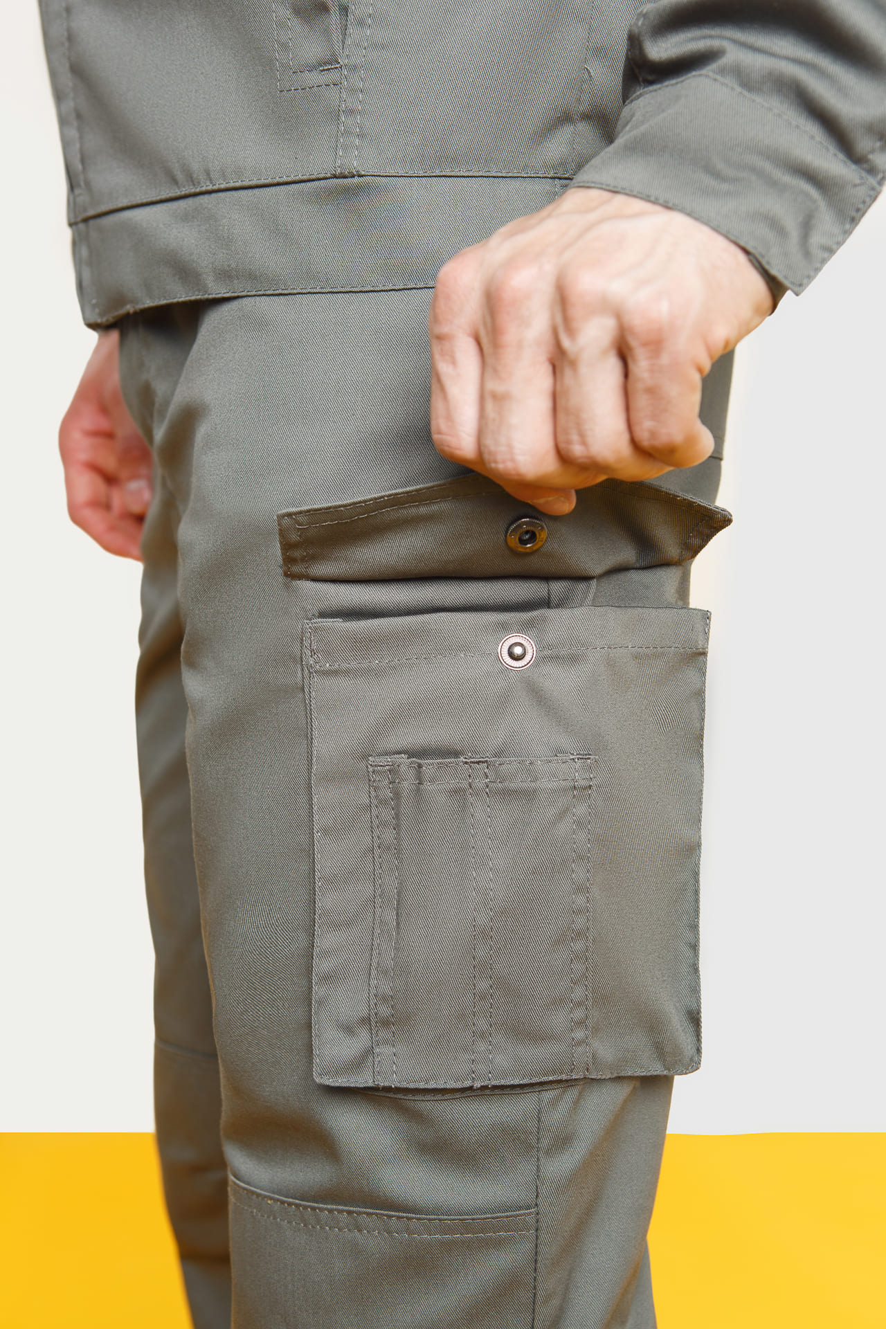 5026430 Костюм  NEW серый хаки STATUS  Летняя спецодежда  размер 64-66/170-176  - Вид №15