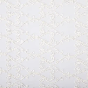 Тюль с вышивкой на сетке «Классика» 1 п/м 280 см цвет кремовый