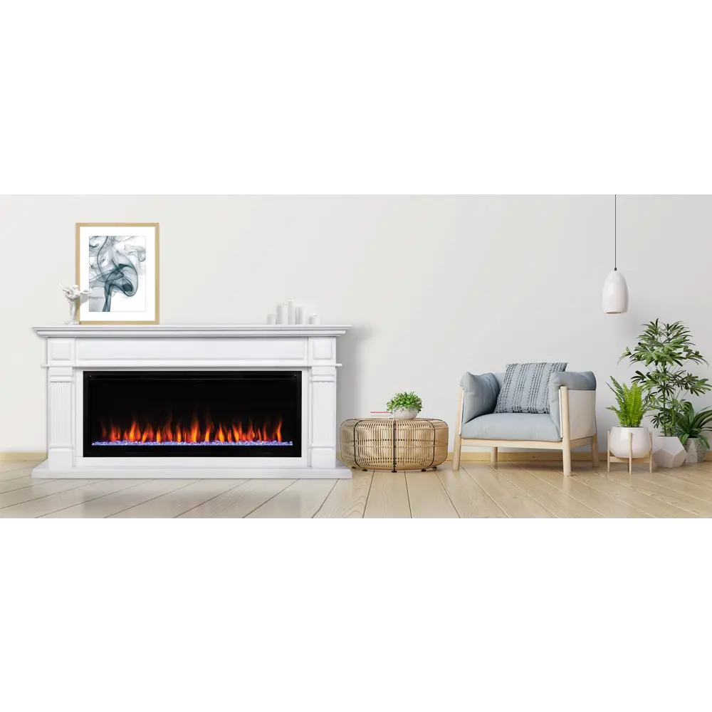 Обрамление Islandia 42 под очаг Saphir 42/Beverly 1000 белый дуб REALFLAME STLM-2162689 - Вид №4