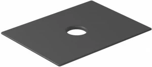 Ceramic shelf with SX-DX hole (reversible) 61x46 Черный  2050NEMT GALASSIA Tabulae