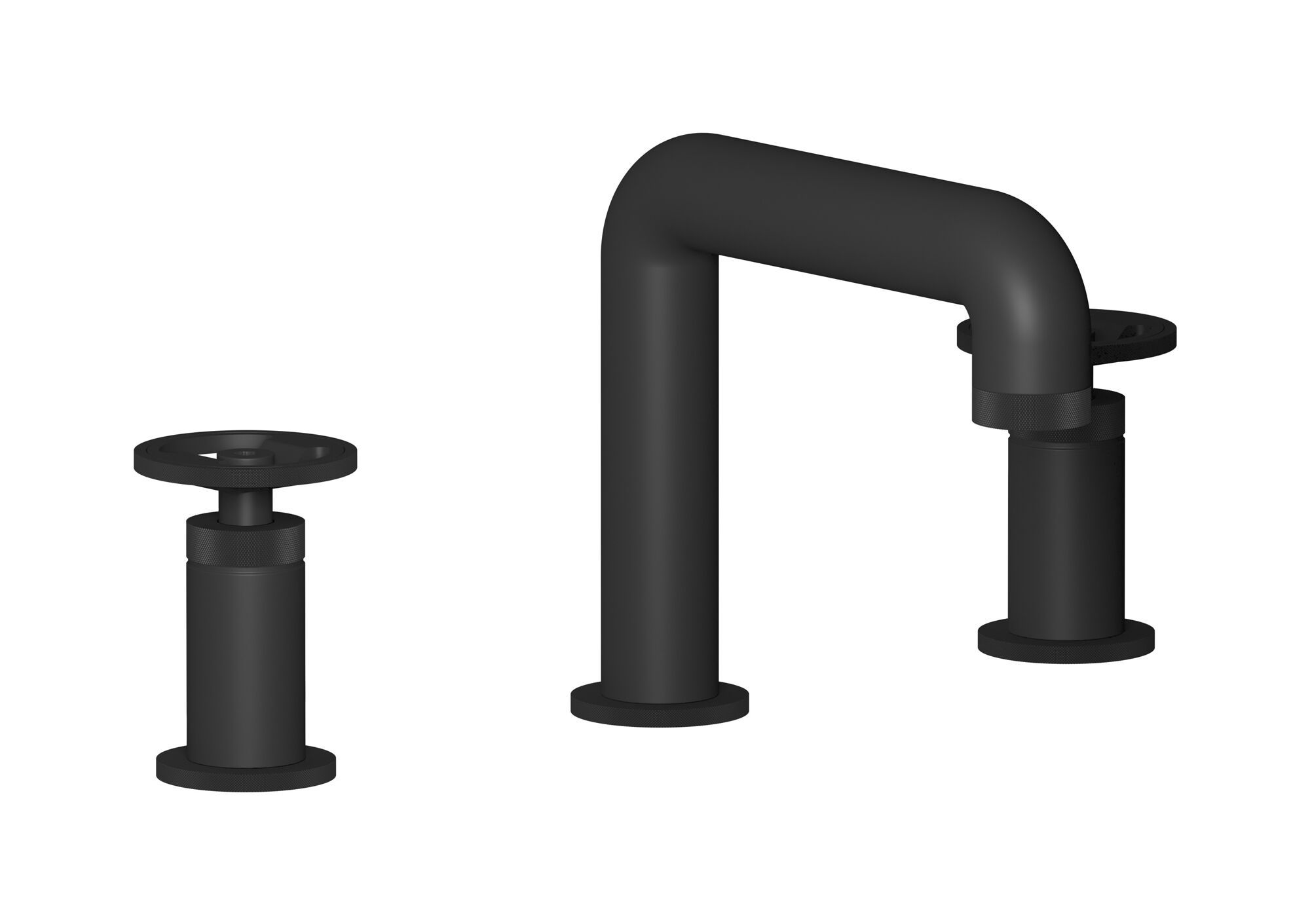 Смеситель для раковины с 3 отверстиями для пола с автоматическим сливом IB Bold ARCH-00060868 - Вид №11